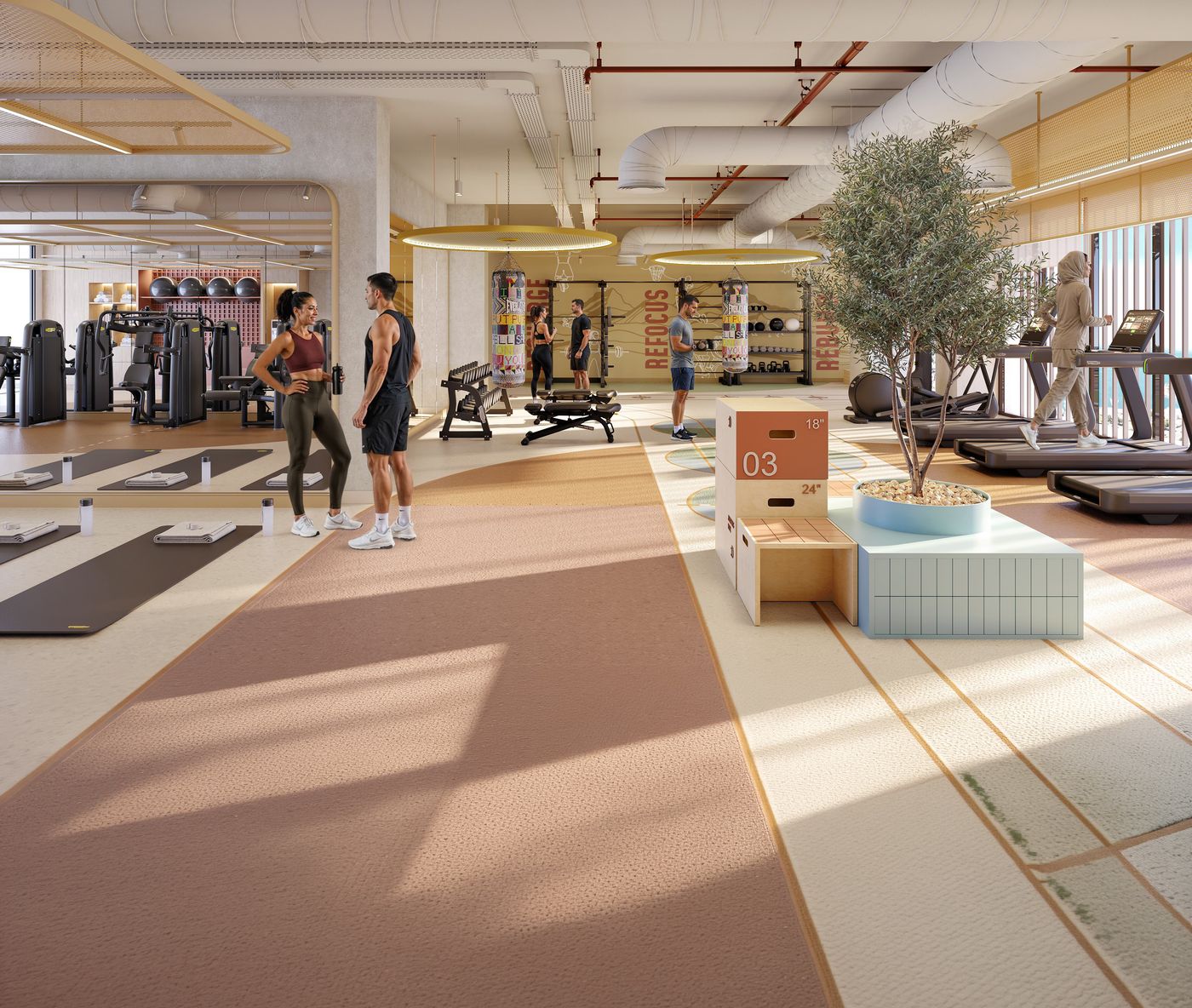 Residents' fitness studio